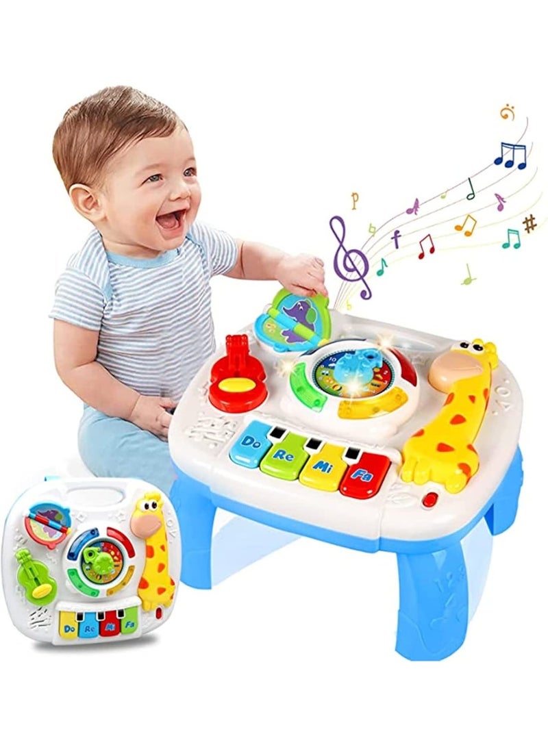 ST ZONE Baby Activity Table for Toddlers 6–12 Months, Giraffe Musical Learning Table 2-in-1, Baby Musical Toy Early Learning Table for Boys & Girls 1 2 3 Years - Image 1